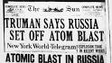 Truman announces Soviet A-bomb